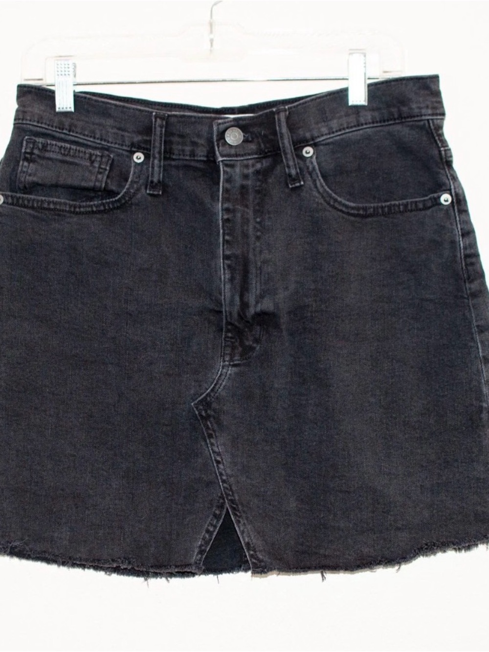 Madewell Denim Skirt Black 90s Vintage Streetwear Clean Girl Grunge Autumn